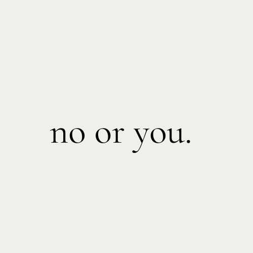 no or you.